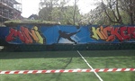 Graffiti auf dem Schulhof